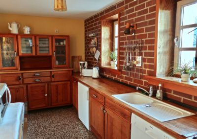 Küche mit Terrazzo-Boden