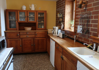 Küche mit Terrazzo-Boden